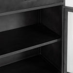 NORE METAL/GLASS 2DWR 2DR CABINET