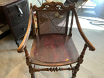 Hand carved arm chair