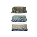 13 oz. Stoneware Pet Bowl, Reactive Glaze, Multi Color, 3 Styles (Each One Will Vary)