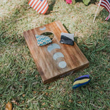Indukala Moon Phase Cornhole Table Game - Handcrafted Wood