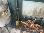 Brass fireplace tools