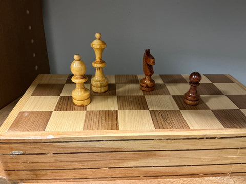 Hand carved chess set