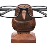 Sparrow Eyeglass Holder Stand - Handcrafted Indian Rosewood