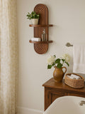 Arched Wood Wall Shelf MCM