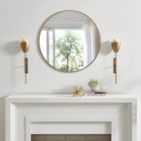 Antique Brass Wall Candle Sconces (Set of 2)