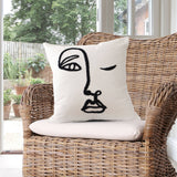 Womxn Embroidered Pillow Cover – Feminist Decor, Handcrafted