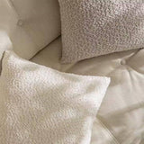 Brown Textured Bouclé-Style 18" Throw Pillow