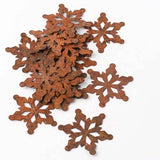 2" Rusty Tin Snowflake Cutouts (Package of 100 pieces)