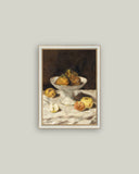 Pears Still Life Framed Antique Art