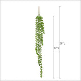 Soft Touch Faux String of Pearls, Hanging Succulents,