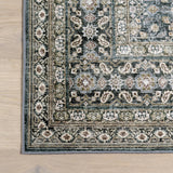 Quintessa Medallion Spill Proof Machine Washable Area Rug