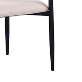 Nean Dining Side Chair Set of 2, Arms, Cushions