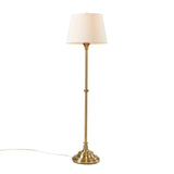 59" Empire Shade Floor Lamp, Antique Brass Gold, White