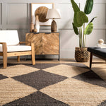 Pandora Diamond Jute Area Rug