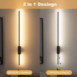 Three Color-changing Dimmable Wall Sconces