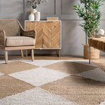 Pandora Diamond Jute Area Rug