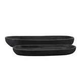 Black wooden bowls 2 sizes