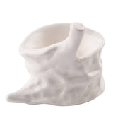 White Ceramic Leaf Napkin Ring