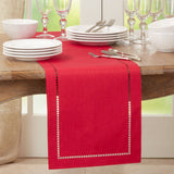 Laser-Cut Hemstitch Runner
