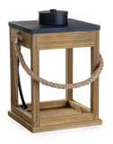 Wood & Rope Candle Warmer Lantern