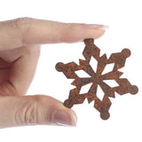 2" Rusty Tin Snowflake Cutouts (Package of 100 pieces)