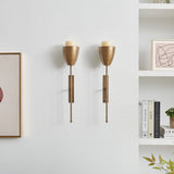 Antique Brass Wall Candle Sconces (Set of 2)