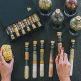 Soaking Bath Salt Jars - 12oz Glass Jars - Full Asst- 12 Pcs