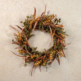 22" MINI SUNFLOWER & WILD FLOWER WREATH