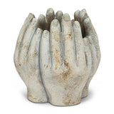 Sm Tall Hands Planter-7"H
