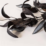 Stem - Black Gold Eucalyptus with Pods and Glitter (PK/12)