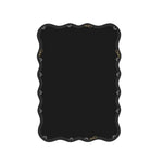 Solid Wood Wavy Rectangle Mirror for Home Decor