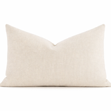 Modern Minimalist Two-Tone Stitch Lumbar Pillow