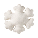 Frosted Elegance Snowflake Poly-Filled Throw Pillow