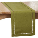 Laser-Cut Hemstitch Runner
