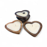 Sweet Heart Candle | Mango Wood