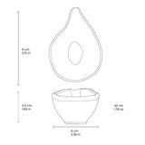 Teardrop Stoneware Greenery 1.35 Oz