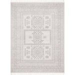Carina Tribal Medallion Beige Kilim-Style Rug