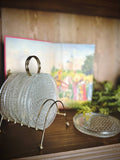 Glass Coasters Metal Caddy Set MCM