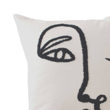 Womxn Embroidered Pillow Cover – Feminist Decor, Handcrafted