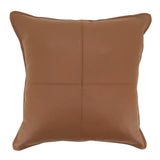 Genuine Leather Throw Pillow