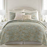 Toile Quilt Set