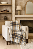Brown Classic Plaid Tassel Trim 50x60 Inch Throw Blanket