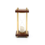 Decorative Aluminium Frame Sand Timer-Hourglass-4x4x8"