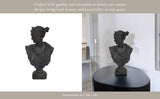 Decorative Sculpture - Bronze Resin Grecian Bust, 12 in.