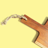 Wood Board With Braided Handle & Tie