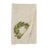 Festive Wreath Embroidered Napkin (Set of 4)