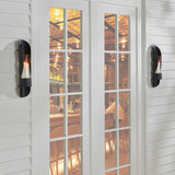 Wall Mount Hugging Metal Candle Sconces with Glass Inserts