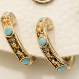 Assorted Western Boho Turquoise Earrings Set