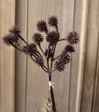 12''T Faux Echinops Globe Thistles Bunch, Autumn Fillers