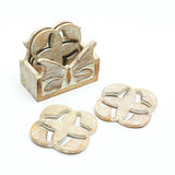 Wooden Coasters for Home and Office Use-Set Of 4